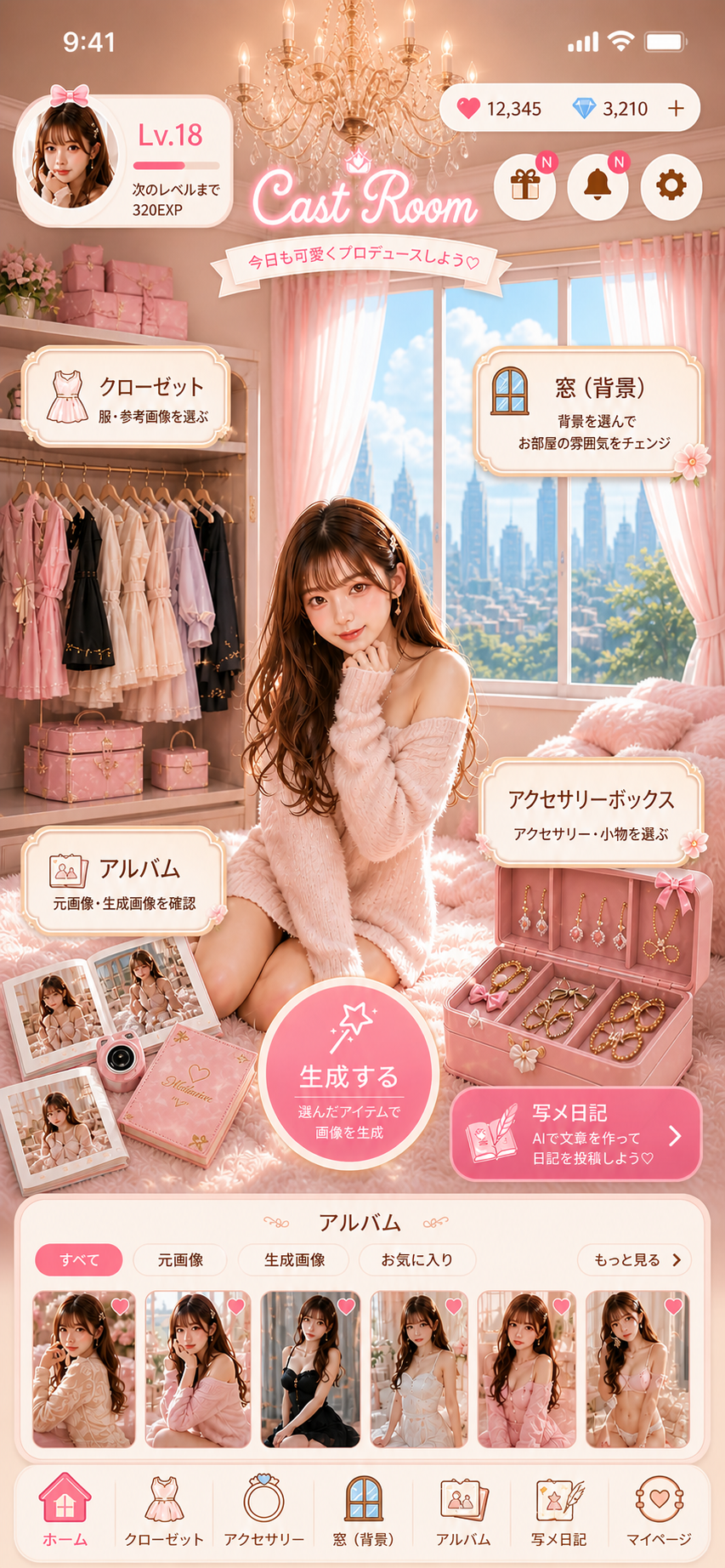 ピンクテーマ